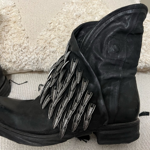 AS98 Black “Sophia” Moto Biker Boot - Picture 2 of 12